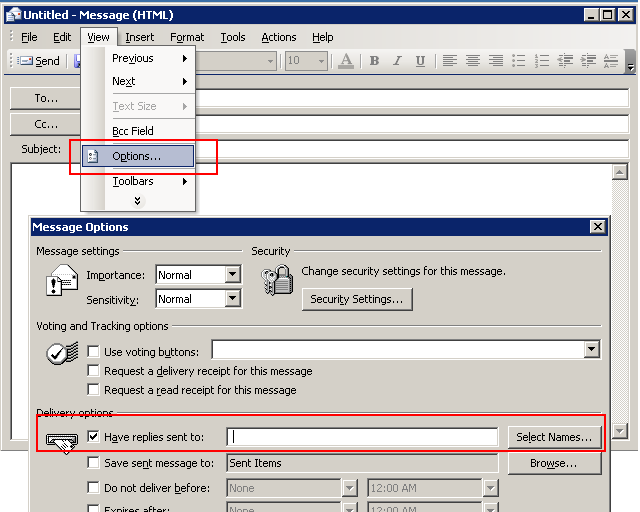 Set reply to address in Outlook 2003.PNG